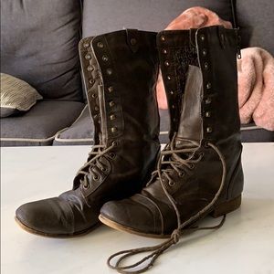 Madden Girl brown combat boots